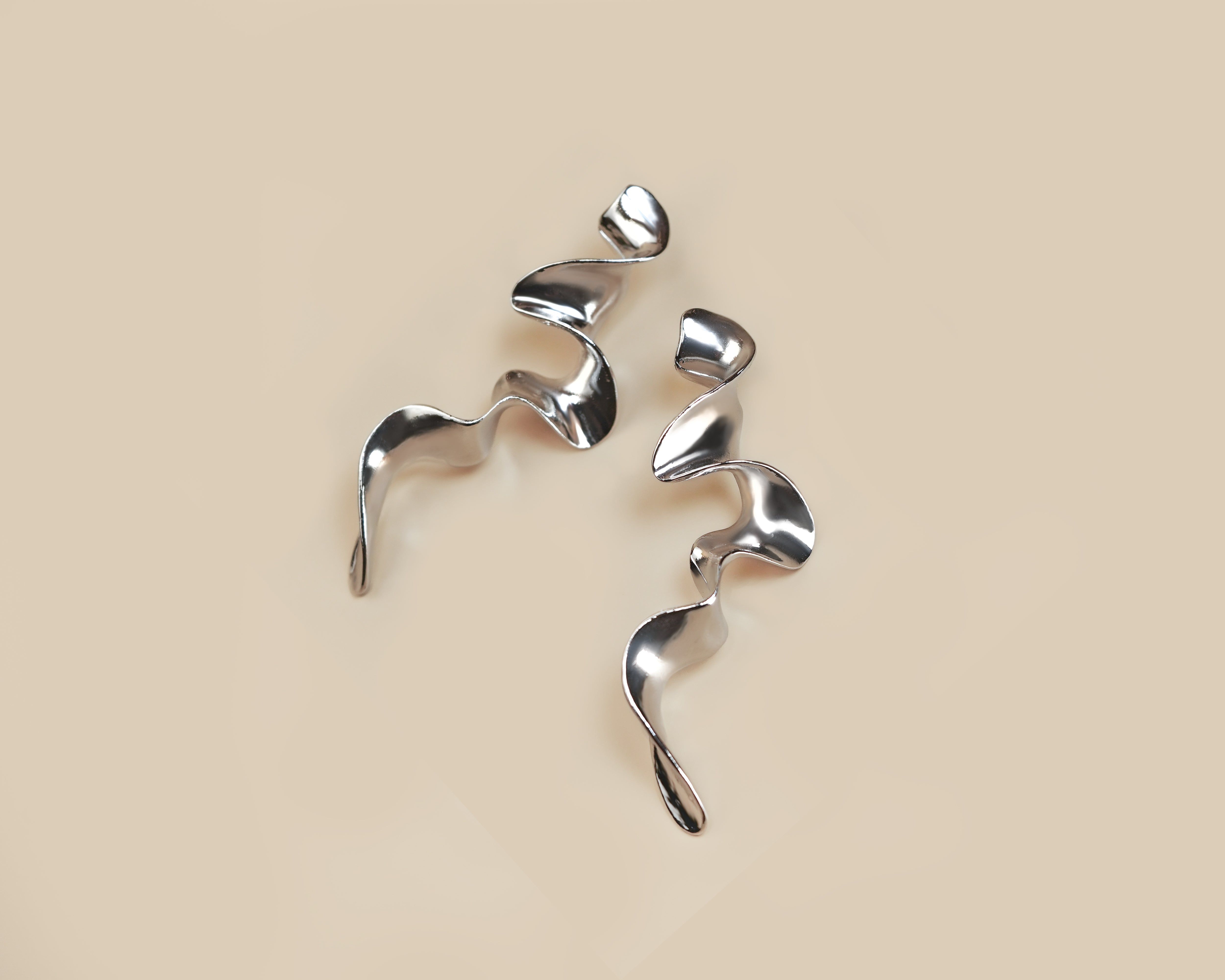 Boho Silver Plated Irregular Geometric Dangle Earrings