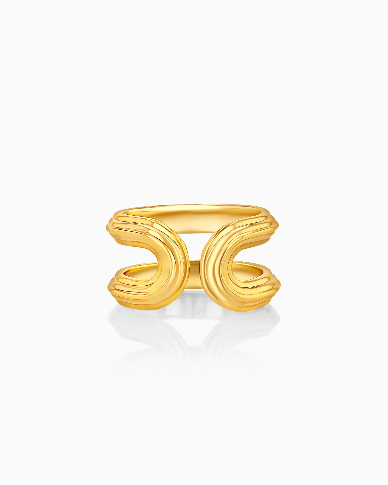 Elegant Gold Adjustable Band Ring