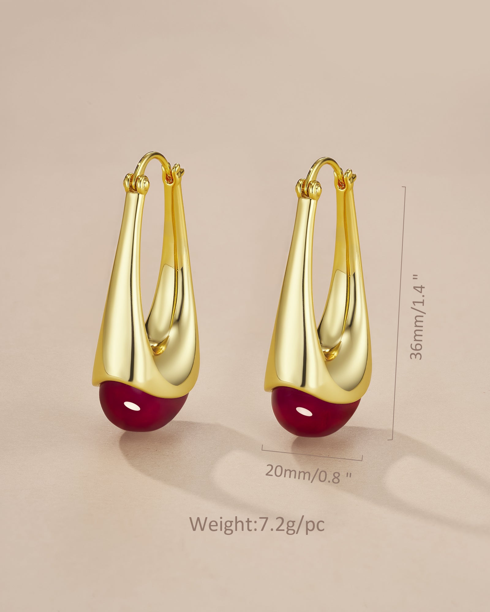 Swirl Dangle Statement Earrings In Wine Resin Style